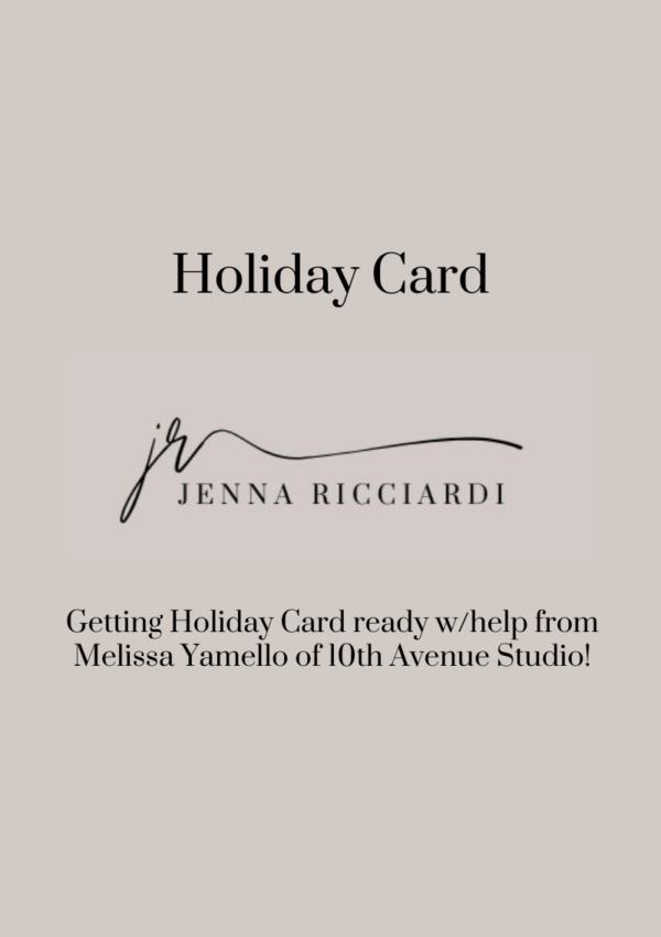 Getting Holiday Card Ready w/Help From Melissa Yamello of 10th Avenue Studio!