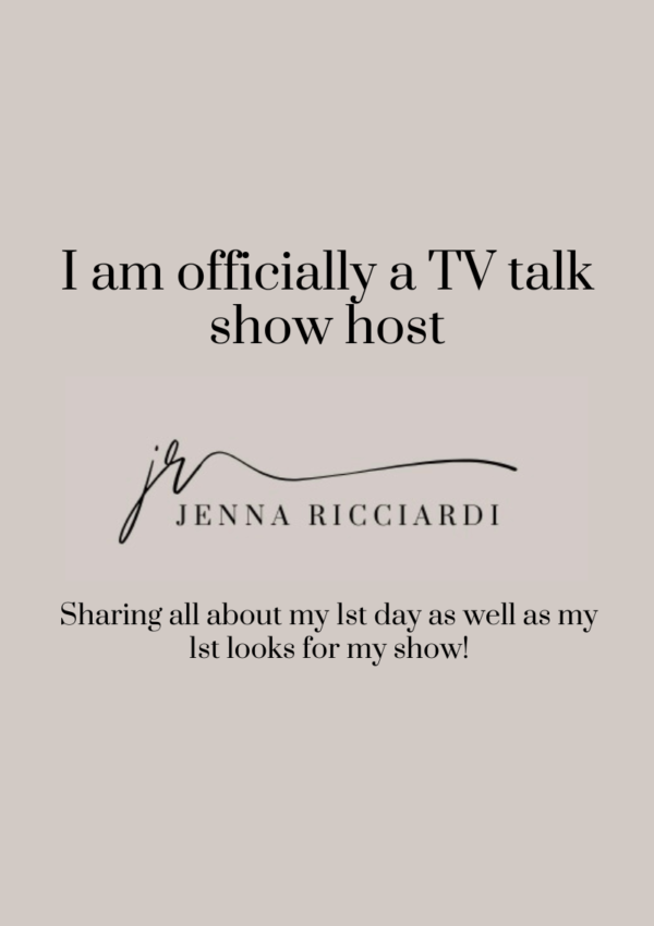 I Am Officially a TV Talk Show Host – Sharing All About My 1st Day As Well As My 1st Looks For My Show!