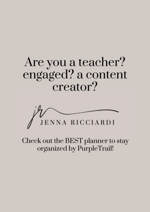 ARE YOU A TEACHER? ENGAGED? A BLOGGER OR CONTENT CREATOR? Or Do You Just Like Staying Organized? Check Out The BEST Planner to Stay Organized By PurpleTrail!
