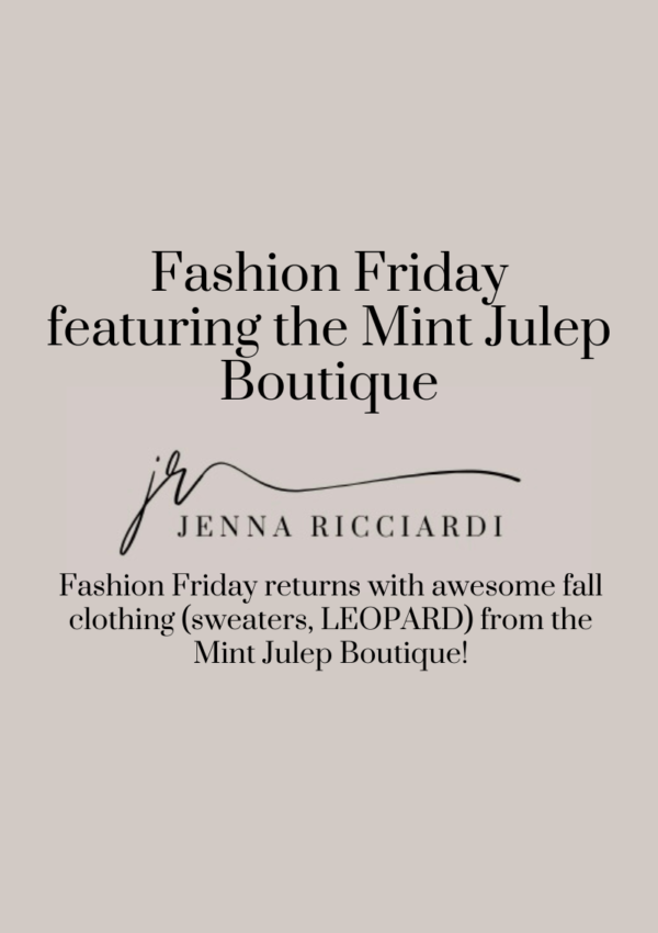 Fashion Friday Returns With Awesome Fall Clothing (Sweaters, LEOPARD,) From The Mint Julep Boutique!