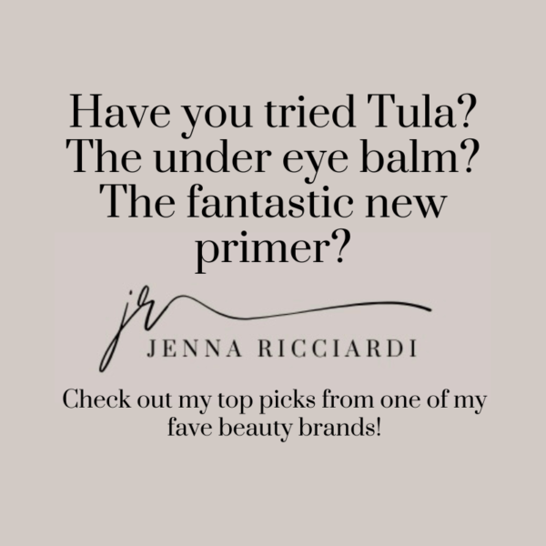 HAVE YOU TRIED TULA? THE UNDER EYE BALM? THE FANTASTIC NEW PRIMER? CHECK OUT MY TOP PICKS FROM ONE OF MY FAVE BEAUTY BRANDS!