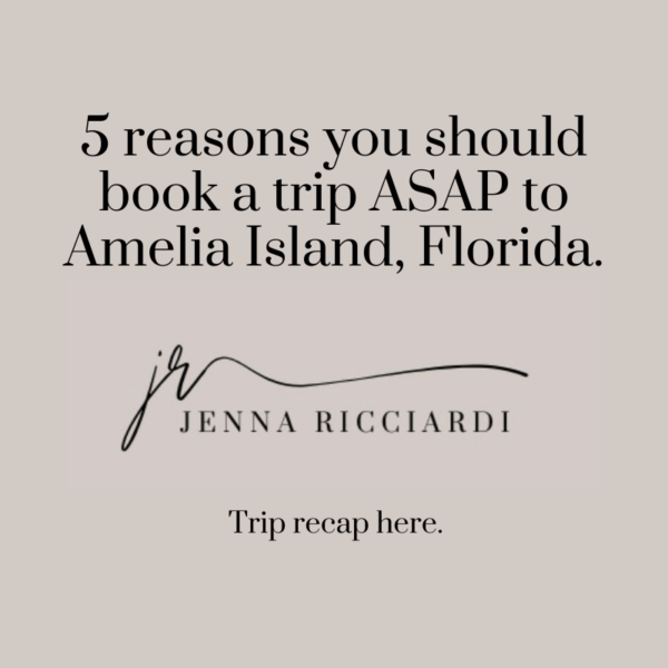5 Reasons You Should Book a Trip ASAP to Amelia Island, Florida.