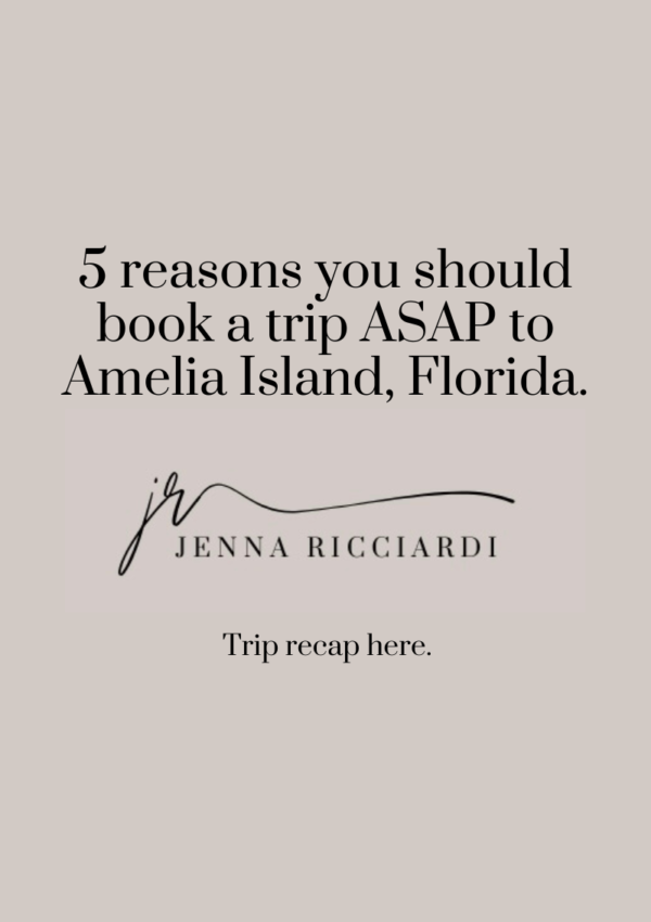5 Reasons You Should Book a Trip ASAP to Amelia Island, Florida.